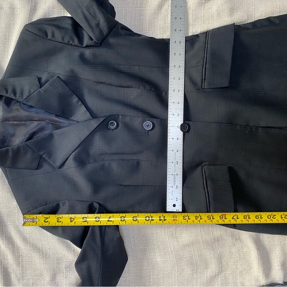 R.J. Classics Prestige Collection 2S Black Windowpane Show Coat Riding Jacket - Picture 13 of 15